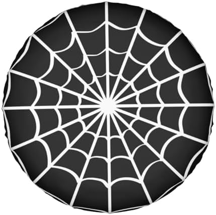Spider Web Black Spare Tire Cover Waterproof Dust-Proof Tire Wheel Covers - Image 7