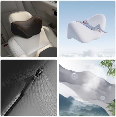 BEBAS Ergonomic Car Headrest Pillow, Memory Foam Neck Support - Image 6