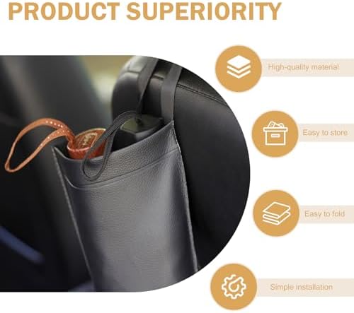 Car Umbrella Holder, Seat Back Organizer, Foldable Umbrella Storage Bag - Image 5