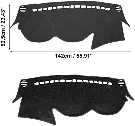 X AUTOHAUX Car Dashboard Cover Polyester Non-Slip Mat Protector Carpet Sun Proof - Image 6