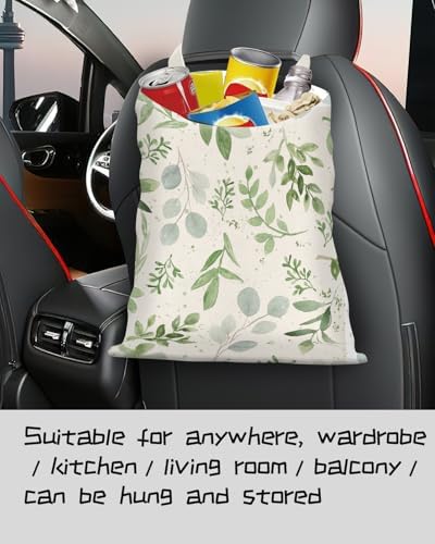 Car Trash Can, Canvas Car Garbage Bag - Image 4
