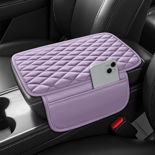 Leather Waterproof Car Armrest Console Pad by AuraSettle