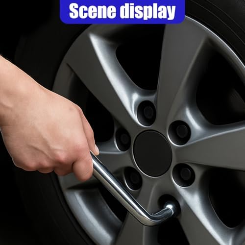 17mm Car Spare Tire Lug Wrench, L-Type Auto Tire Replacement Tool - Image 6