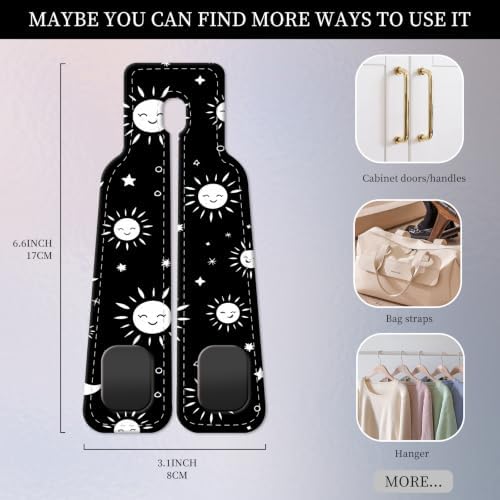 PU Leather Car Seat Hook, Storage Headrest Hanger, Cute Car Backseat Organizer - Image 4