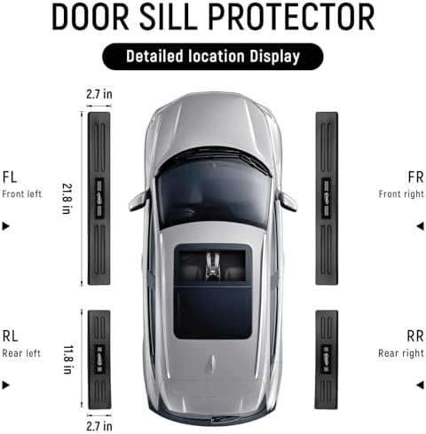 4PCS Door Sill Protector for Honda CRV 2026 2025 2024 2023 Hybrid Accessories - Image 5