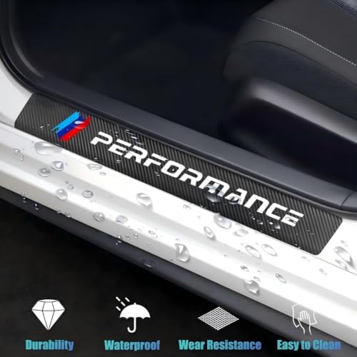 4-Pack Car Door Sill Guards Anti-Scratch Threshold Stickers - Image 4