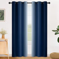 SimpleHome Ombre Blue to Grey White Curtains by SimpleHome