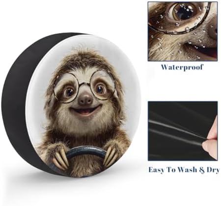 Funny Spare Tire Cover Waterproof Dust-Proof Spare Wheel Covers - Image 4