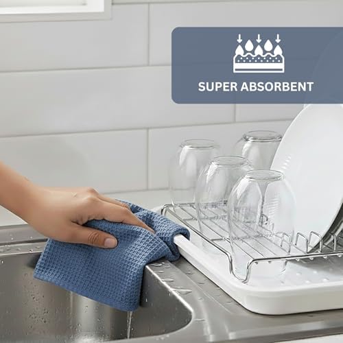 PurpleEssences Solid Kitchen Cloths, Dish Towel 15x25 Set of 4 - Image 2