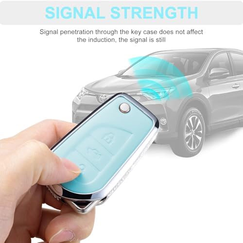 for Toyota Key Fob Cover with Keychain, 3 Buttons - Image 6