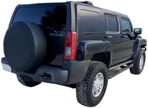 Black Spare Tire Cover, Spare Wheel Cover Protector, by Aolowewin