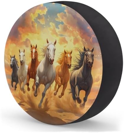 Fun Horse Animals Spare Tire Cover Dust-Proof Wheel Protector - Image 2