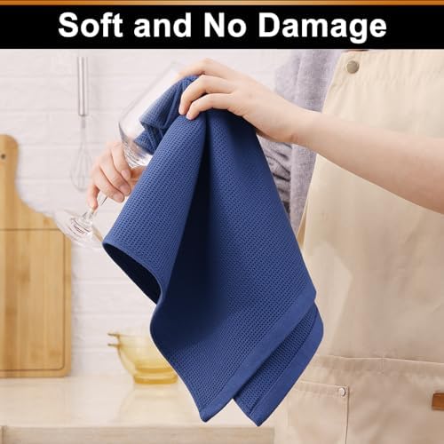 Homaxy 100% Cotton Waffle Weave Kitchen Towels, 4 Pack - Image 4