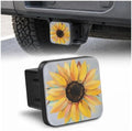 Trailer Hitch Covers Abstract Sunflower Yellow Heavy Duty 2 Inch Hitch Cover by Unknown
