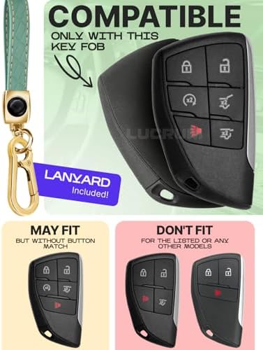 Lucrum Compatible with Chevy, Buick Key Fob Cover & Keychain - Image 2