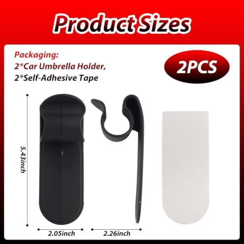 2PCS Self-Adhesive Car Umbrella Holder, Umbrella Holder - Image 2