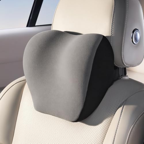 BABUR Car Neck Pillow Ergonomic 100% Memory Foam Headrest by BABUR