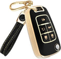 Lucrum Compatible with Chevy, Buick Key Fob Cover & Keychain by Lucrum