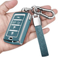 for Jeep Key Fob Cover with Keychain Soft Full Protection Key Shell Compatible by Sindeda
