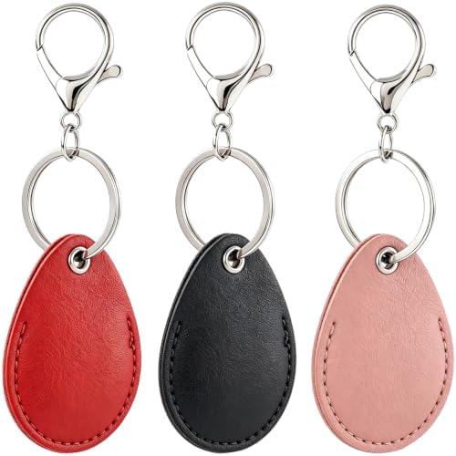 PAGOW 2.3x1.8in Key Fob Holder, PU Leather RFID Key Case Protector by PAGOW