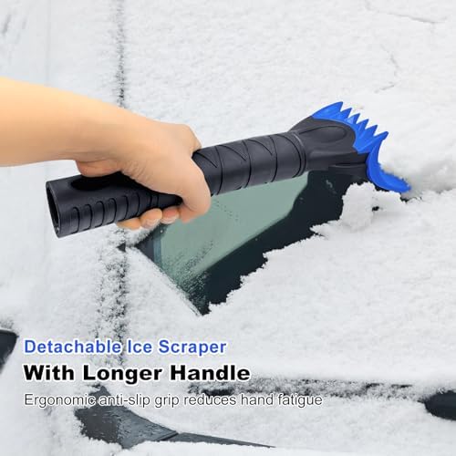 HEEYA 48 Inch Long Snow Brush for SUV, Ice Scraper and Brush - Image 5