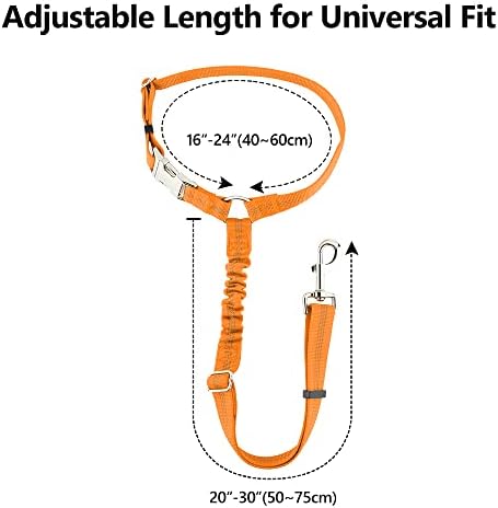 Plutus Pet Dog Seat Belt for Car Headrest, Reflective - Image 7