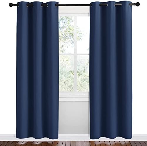 NICETOWN Navy Blackout Curtains - Image 2
