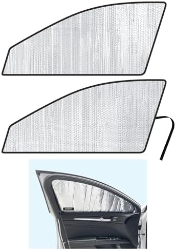 Front Side Sunshade Custom Fit for 2013-2020 Ford Fusion Sedan by YelloProAutomotive