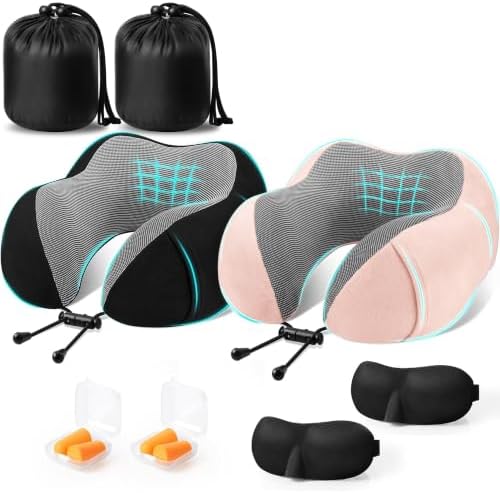 CloudBliss Memory Foam Travel Neck Pillow Airplane by CloudBliss