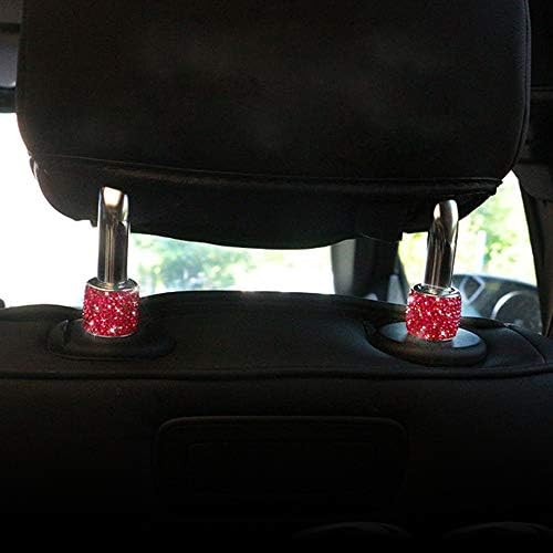 2PCS Car Headrest Collars Decor Rings Bling Bling Interior Decoration Head Rest - Image 3