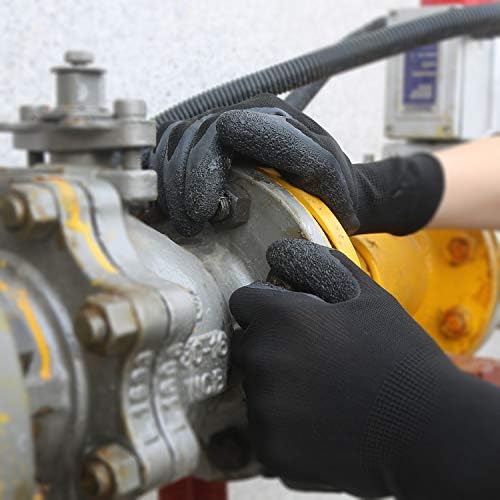 Evridwear Crinkle Latex Rubber Coated Safety Work Gloves - Image 5