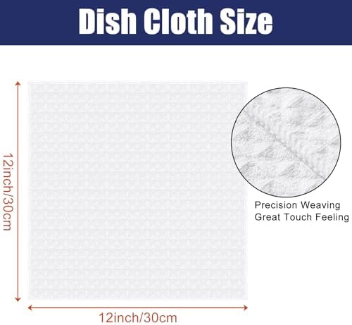 Homaxy Microfiber Waffle Weave Kitchen Dish Cloths, 12 Pack - Image 2