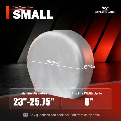 Explore Land Tire Covers 4 Pack Fit Tire Diameters 23-25.75 inch - Image 2