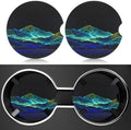 2 Pack Car Cup Holder Coaster, 2.63 inch Anti Slip Insert Absorbent Ceramic Car by Heainaiyoo