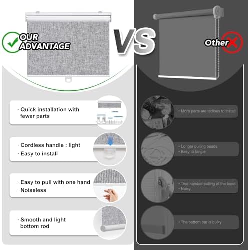 AOSKY Blackout Cordless Roller Shade - Image 4