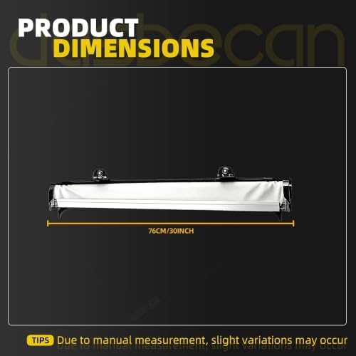 Dasbecan Gray Panoramic Sunroof Sun Shade Compatible - Image 4