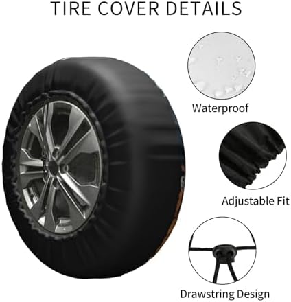 Mountains Nature Sunset Scenery Spare Tire Cover Wheel Protectors - Image 4