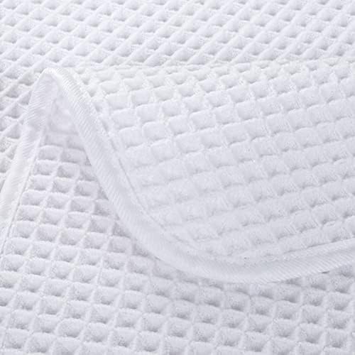 POLYTE 430 GSM Poly Blend Microfiber Waffle Wash Cloth Face Towel, 13x13 in - Image 4