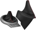 Carbon Fiber Synthetic Leather Parking Brake & Shift Boot Cover Compatible by Handmade