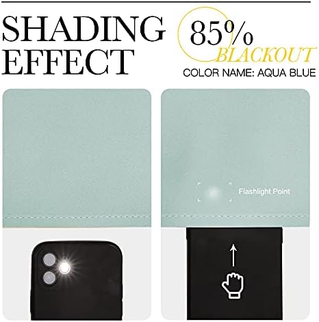 NICETOWN Aqua Blue Blackout Curtains - Image 5
