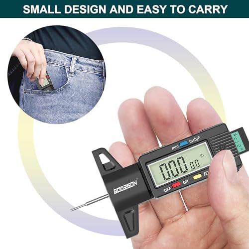 GODESON Tire Tread Depth Gauge, Digital Tire Tread Depth Gauge - Image 3