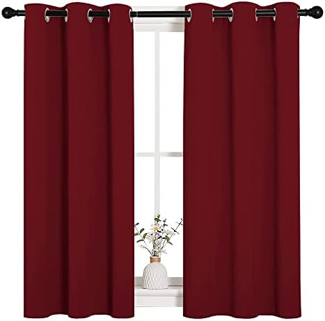 NICETOWN Burgundy Red Blackout Curtains by NICETOWN