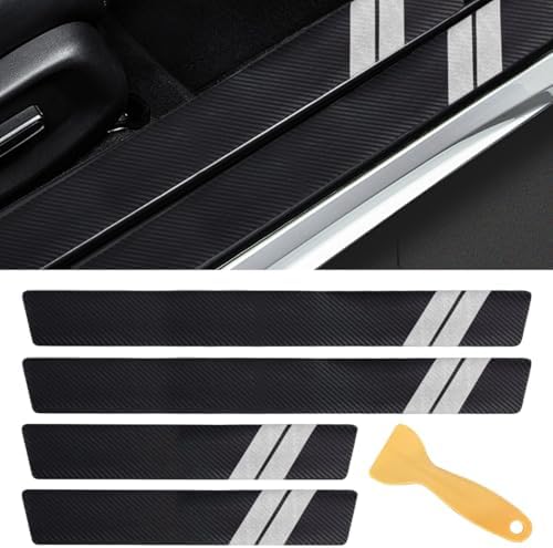 Car Door Sill Protector, Carbon Fiber Texture Threshold Sticker, Car Door Edge by Unknown