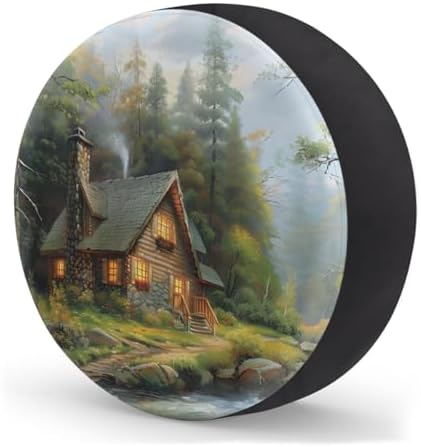 Landscape Spare Tire Cover 14in Spare Wheel Covers Tire Storage Cover - Image 2