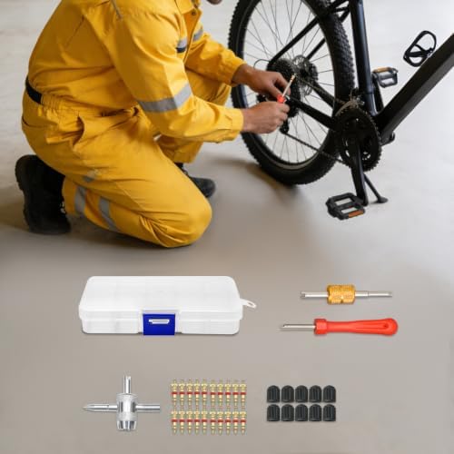 33Pcs Car & Bicycle Valve Core Removal Tool Set - Image 3