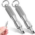 2 PCS Valve Core Removal Tool Keychain, Stainless Steel Tire Valve Stem Tool by Unknown