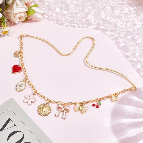 Cute Car Hanging Ornament Golden Rear View Mirror Charm - Image 4