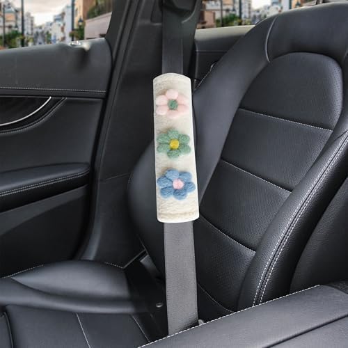Amooca 2-Pack Braid Pattern Seat Belt Covers Shoulder Pads - Image 4