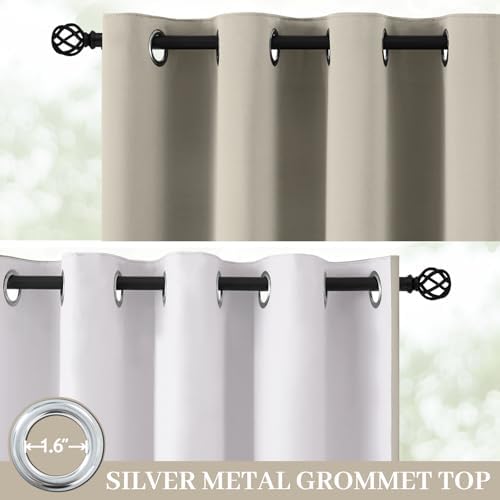 Yakamok Stone Blackout Curtains 84 Inches Long - Image 2