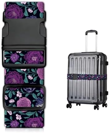 Luggage Straps for Suitcases, Heavy Duty Travel Belt by JYCardPKT